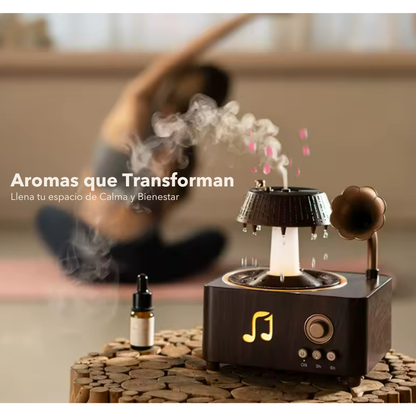 VintageGlow - Humidificador Vintage de Lluvia